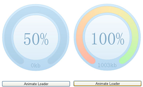 jQuery圆形百分比加载插件